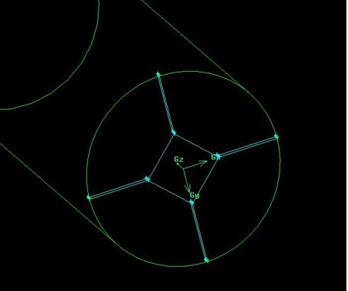 [案例分析]Gambit中圆/圆柱体的高质量网格划分方法的图2